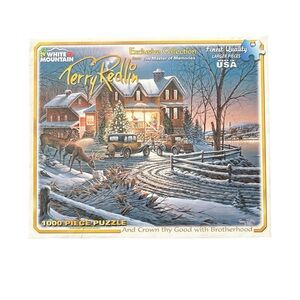 White Mountain Terry Redlin Festive Winter Puzzle